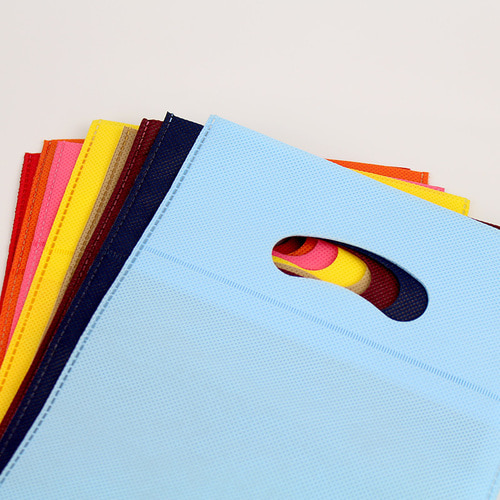 부직포 링 쇼핑백 70g (100매)7색상 밑폭있는 고급 튼튼 손잡이 포장백 천봉투 인쇄제작 가능