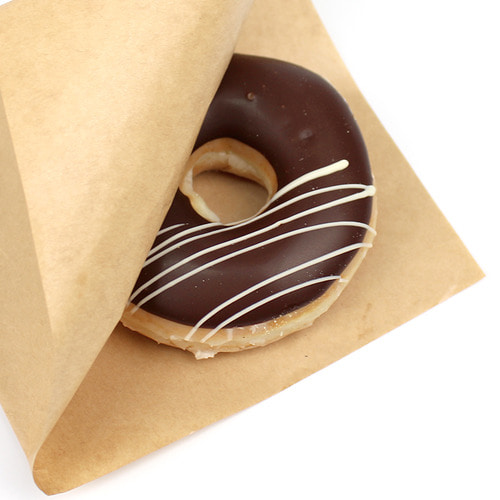 크라프트 양포 (L자형)4종 도넛 와플 호떡 붕어빵 고로케 테이크아웃 내면코팅 식품포장 봉투