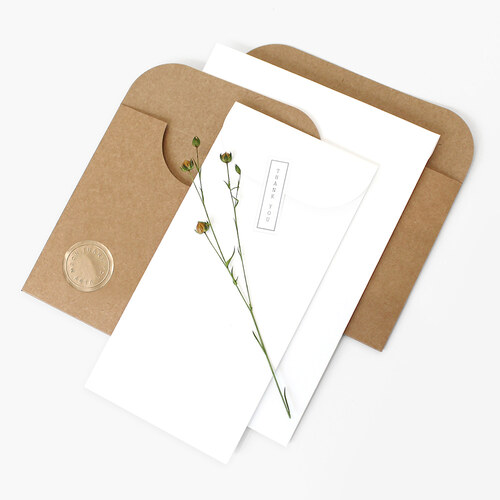 크라프트 / 화이트 청접창 봉투 카드봉투 고급 선물 편지봉투