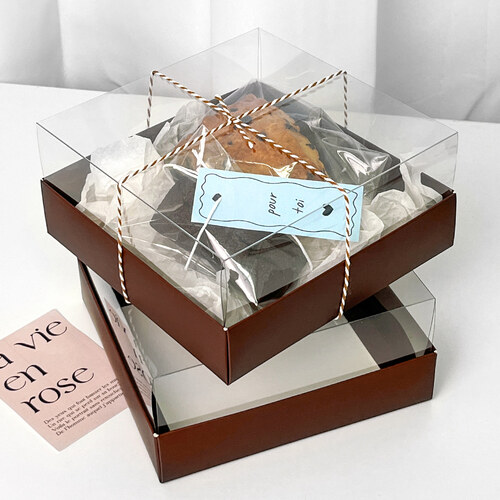 사각창 상자 (10매) 2가지 색상 고급 케이크 베이커리 악세서리 선물포장박스
