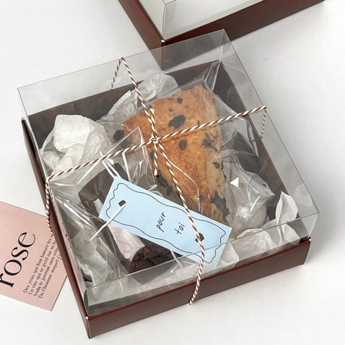 사각창 상자 (10매) 2가지 색상 고급 케이크 베이커리 악세서리 선물포장박스