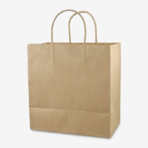 트위스트끈 크라프트 종이쇼핑백 (10매)4가지 사이즈 페이퍼 빈티지 친환경 포장 봉투