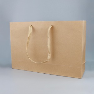 숄더형 크라프트 종이쇼핑백 (10매)3가지 사이즈 긴끈 빈티지 상품 선물포장 대형 봉투