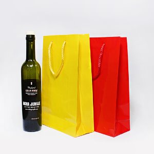 [한정수량 최저가!!] 유광 중 쇼핑백 옐로우/레드 18x29+8(cm) (10매)