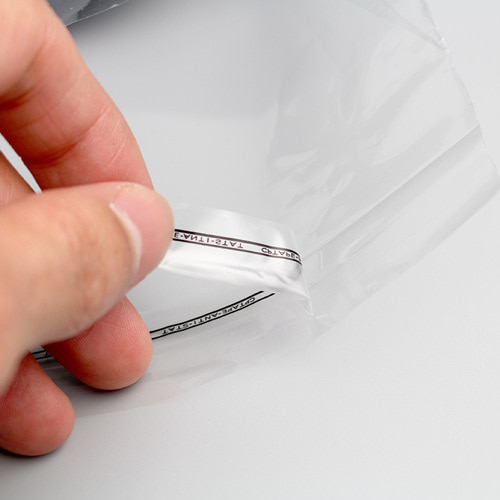 PP접착 폴리백 (200매) 15가지 사이즈 의류 서류 택배포장 투명 비닐 포장봉투 인쇄제작 가능