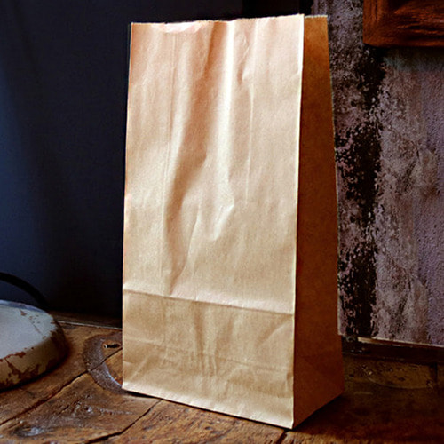 크라프트 각대봉투(100매)감자튀김 빵포장 빈티지 선물포장용으로 좋은 종이봉투