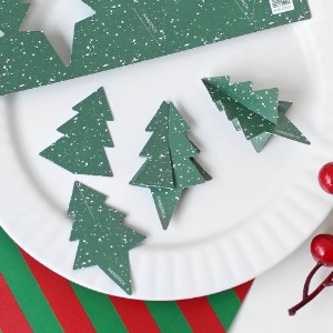 크리스마스 데코 텍(케이크텍) 3종 / 디자인  베이커리 케이크 포장 종이 데코